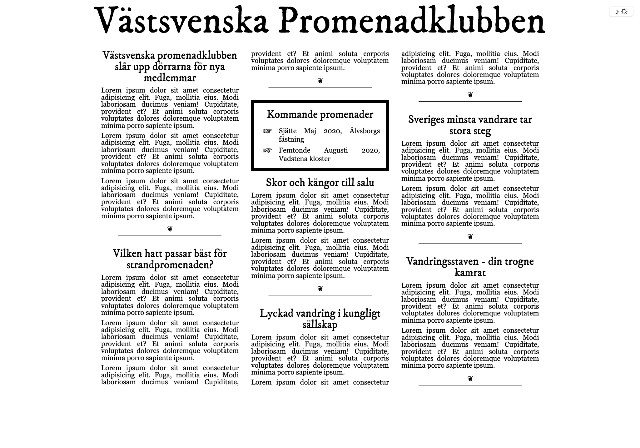 A column layout that just works great. Screenshot.